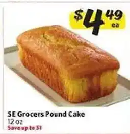Winn Dixie SE Grocers Pound Cake offer