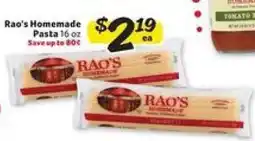 Winn Dixie Rao's Homemade Pasta offer