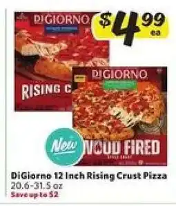 Winn Dixie DiGiorno 12 Inch Rising Crust Pizza offer
