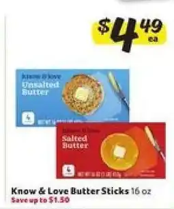 Winn Dixie Know & Love Butter Sticks offer
