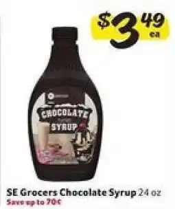 Winn Dixie SE Grocers Chocolate Syrup offer