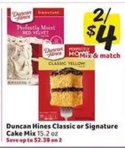Winn Dixie Duncan Hines Classic or Signature Cake Mix offer