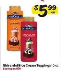 Winn Dixie Ghirardelli Ice Cream Toppings offer