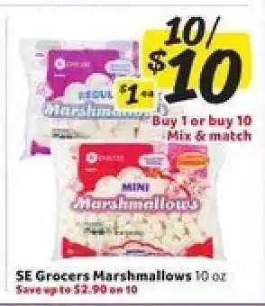 Winn Dixie SE Grocers Marshmallows offer