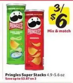 Winn Dixie Pringles Super Stacks offer