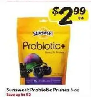 Winn Dixie Sunsweet Probiotic Prunes offer