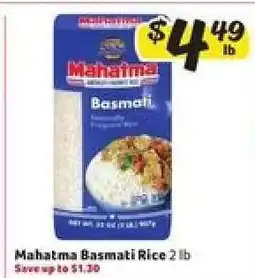 Winn Dixie Mahatma Basmati Rice offer