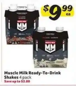 Winn Dixie Muscle Milk Ready to Drink Shakes offer