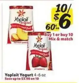 Winn Dixie Yoplait Yogurt offer