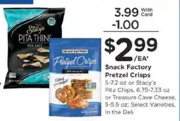 Kroger Snack Factory Pretzel Crisps offer