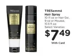 Kroger TRESemmé Hair Spray offer