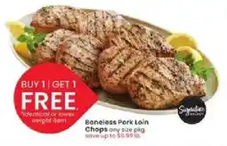Albertsons Boneless Pork Loin Chops offer
