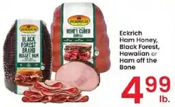 Albertsons Eckrich Ham Honey, Black Forest, Hawaiian or Ham off the Bone offer