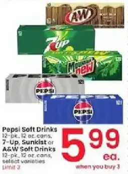 Albertsons Pepsi Soft Drinks offer