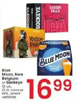 Albertsons Blue Moon, New Belgium or Sockeye offer