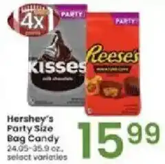 Albertsons Hershey's Party Size Bag Candy offer