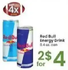 Albertsons Red Bull Energy Drink offer