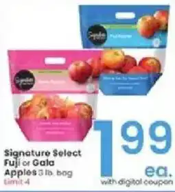 Albertsons Signature Select Fuji or Gala Apples offer