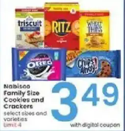 Albertsons Nabisco Family Size Cookies and Crackers offer