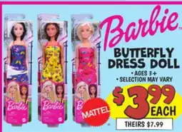 Ollie's BUTTERFLY DRESS DOLL offer