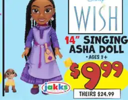 Ollie's 14 SINGING ASHA DOLL offer