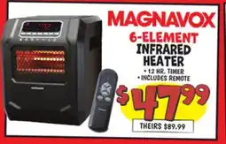 Ollie's MAGNAVOX 6-ELEMENT INFRARED HEATER offer