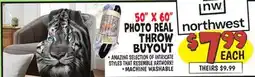 Ollie's PHOTO REAL THROW BUYOUT offer