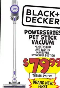 Ollie's POWERSERIES PET STICK VACUUM offer