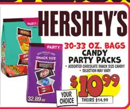 Ollie's 30-33 OZ. BAGS CANDY PARTY PACKS offer