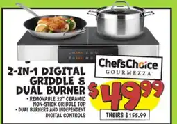 Ollie's 2-IN-1 DIGITAL GRIDDLE & DUAL BURNER offer