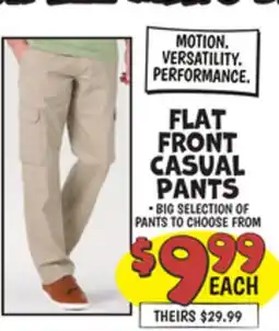 Ollie's FLAT FRONT CASUAL PANTS offer