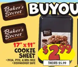 Ollie's Baker's Secret COOKIE SHEET offer