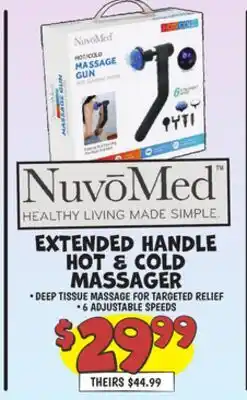 Ollie's EXTENDED HANDLE HOT & COLD MASSAGER offer