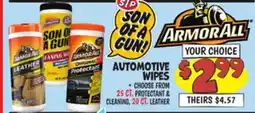 Ollie's ARMORALL AUTOMOTIVE WIPES offer