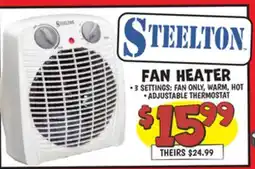 Ollie's STEELTON FAN HEATER offer