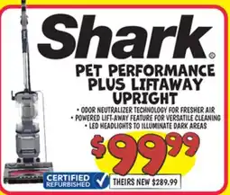Ollie's PET PERFORMANCE PLUS LIFTAWAY UPRIGHT offer