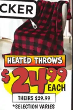 Ollie's BLACK+ DECKER HEATED THROWS offer