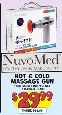 Ollie's NUVOMED HOT & COLD MASSAGE GUN offer