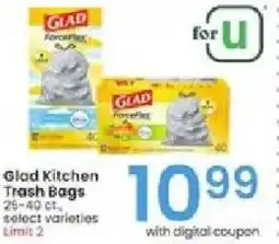 Albertsons Glad Kitchen Trash Bags offer