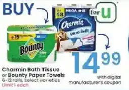 Albertsons Charmin Bath Tissue offer