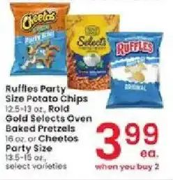 Albertsons Ruffles Party Size Potato Chips offer