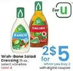 Albertsons Wish-Bone Salad Dressing offer