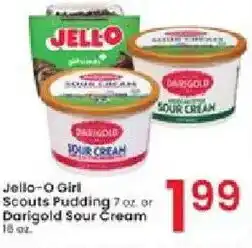 Albertsons Jello-O girl scouts pudding or darigold sour cream offer