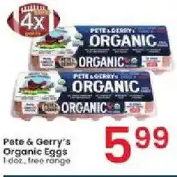Albertsons Pete & Gerry's Organic Eggs offer