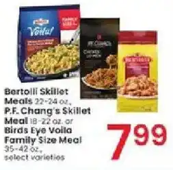 Albertsons Bertolli Skillet Meals P.F. Chang's Skillet Meal or Birds Eye Voila Family Size Meal offer