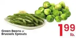 Albertsons Green Beans or Brussels Sprouts offer