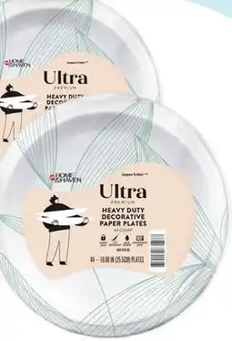 Grocery Outlet GO Home & Haven Ultra Premium Heavy Duty Decorative Paper Plates offer