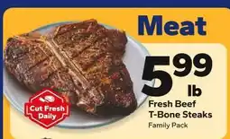 Save a Lot Fresh Beef T-Bone Steaks offer