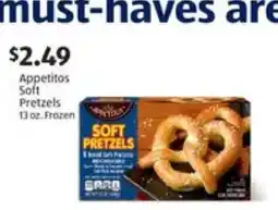Aldi Appetitos Soft Pretzels offer