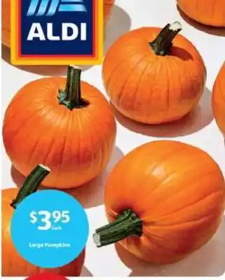 Aldi Large Pumpkins offer